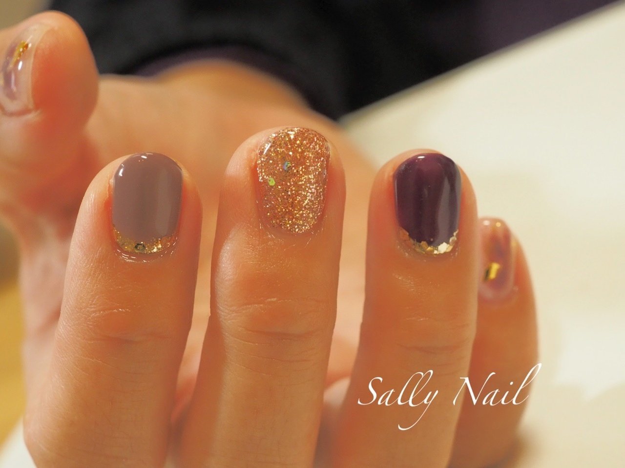 秋 冬 デート 女子会 ハンド Sally Nailのネイルデザイン No ネイルブック