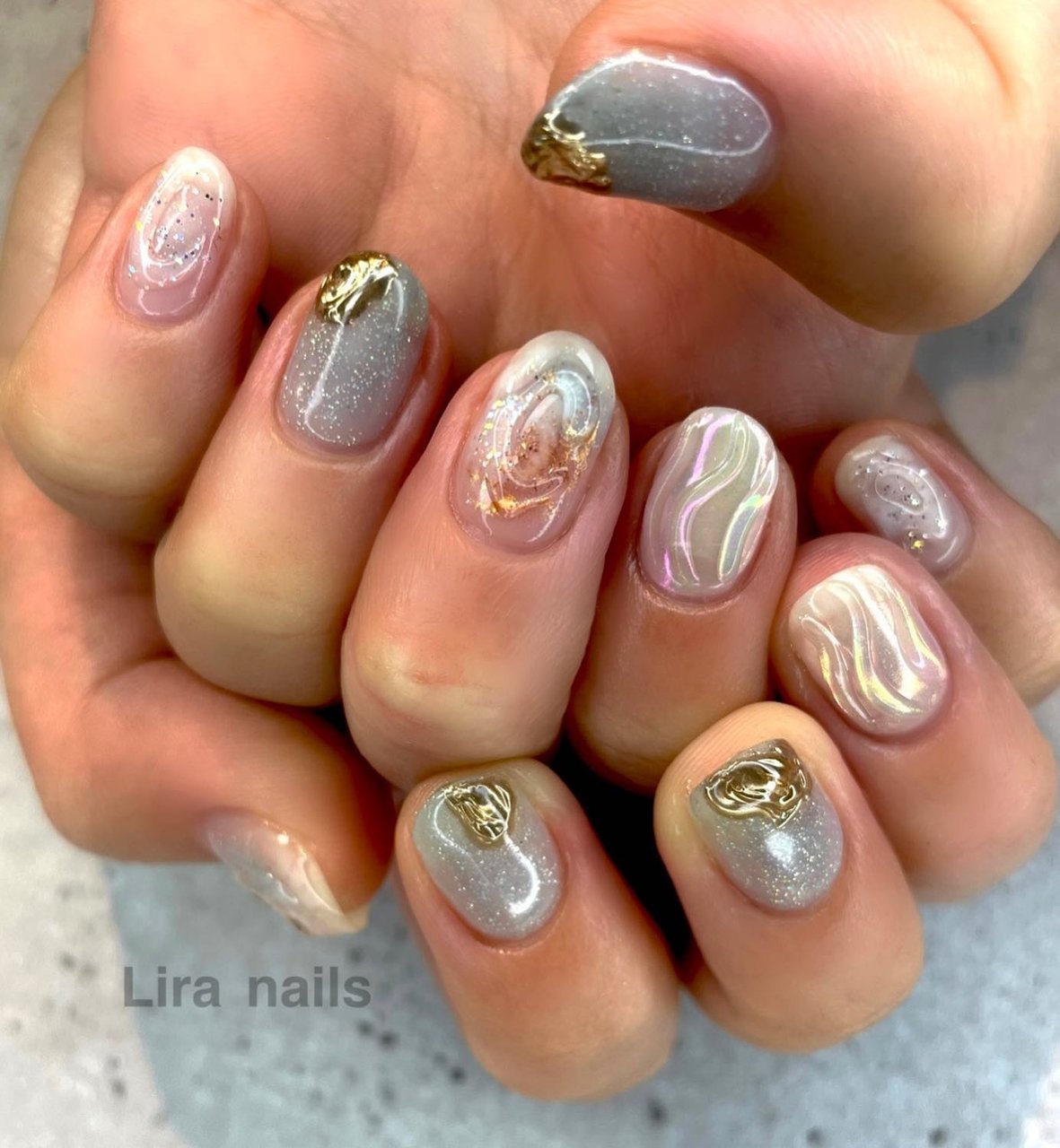 冬 オールシーズン クリスマス 女子会 ハンド Lira Nailsのネイルデザイン No ネイルブック