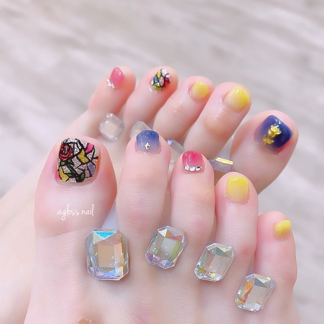 春 夏 秋 冬 フット Agloss Nailのネイルデザイン No ネイルブック