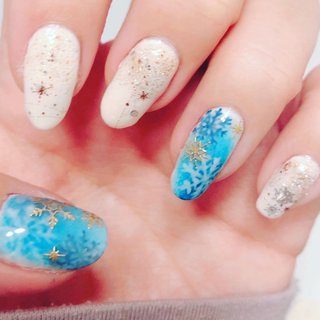 21年 新着順 雪の結晶 スノー セリアジェルネイルのネイルデザイン ネイルブック