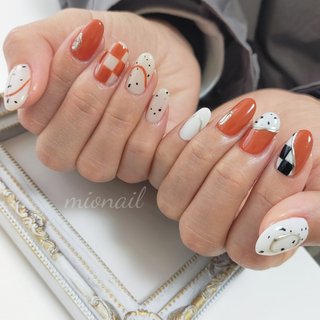 ✣✣✣ ·
·
·
·
·
お持ち込みデザイン



和柄ニュアンス🏁





いつもご来店ありがとうございます！
·
·
·
·
·
サンプルにないデザインでも【ご希望】に合わせます。

お好きな【雰囲気】教えて下さい☆



#mionail #船橋ネイルサロン #大人上品ネイル #プライベートネイルサロン #ワンカラーネイル #オレンジネイル #パラジェル #大人ネイル #大人可愛いネイル #クリスマスネイル #オフィスネイル #アラサーネイル #アラフォーネイル #ちゅるんネイル #OLネイル #nailstagram #nailart #美甲店 #12月ネイル #冬ネイル2021 #冬ネイル #nailbook_fan #お仕事ネイル #和柄ネイル #市松模様 #ダルメシアンネイル #秋 #冬 #オフィス #ハンド #ワンカラー #ミラー #ミディアム #ホワイト #オレンジ #ブラック #ジェルネイル #お客様 #mionail #ネイルブック
