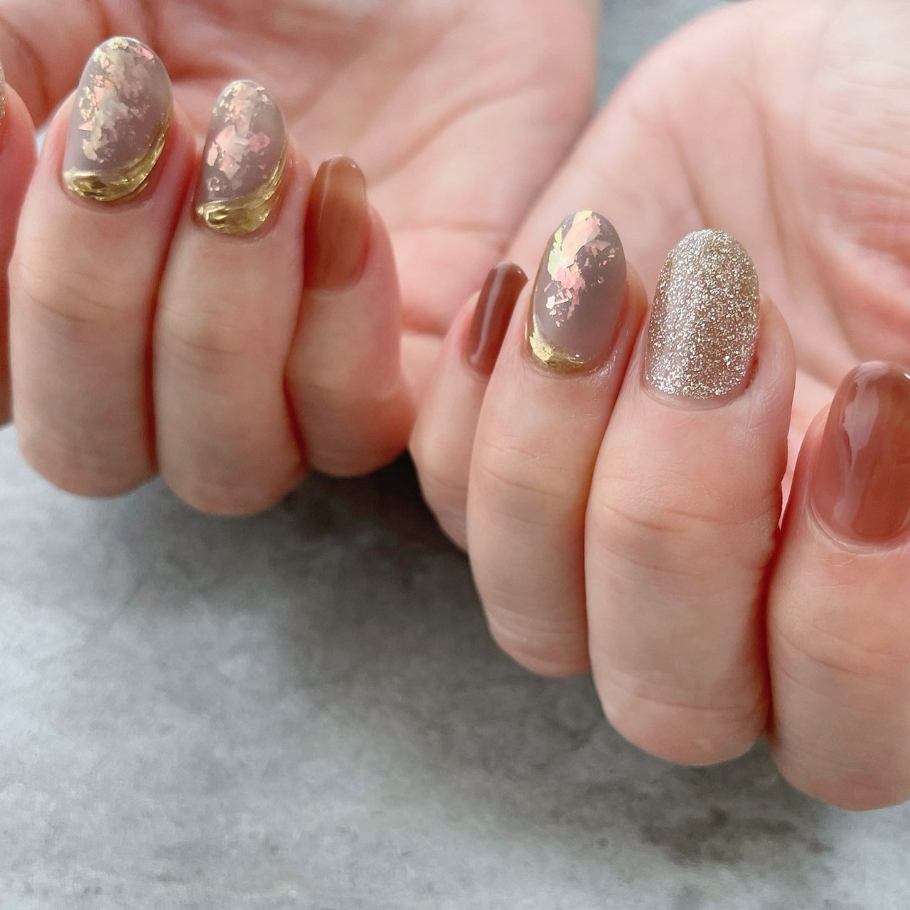 秋 冬 オフィス 女子会 ハンド Meguのネイルデザイン No ネイルブック