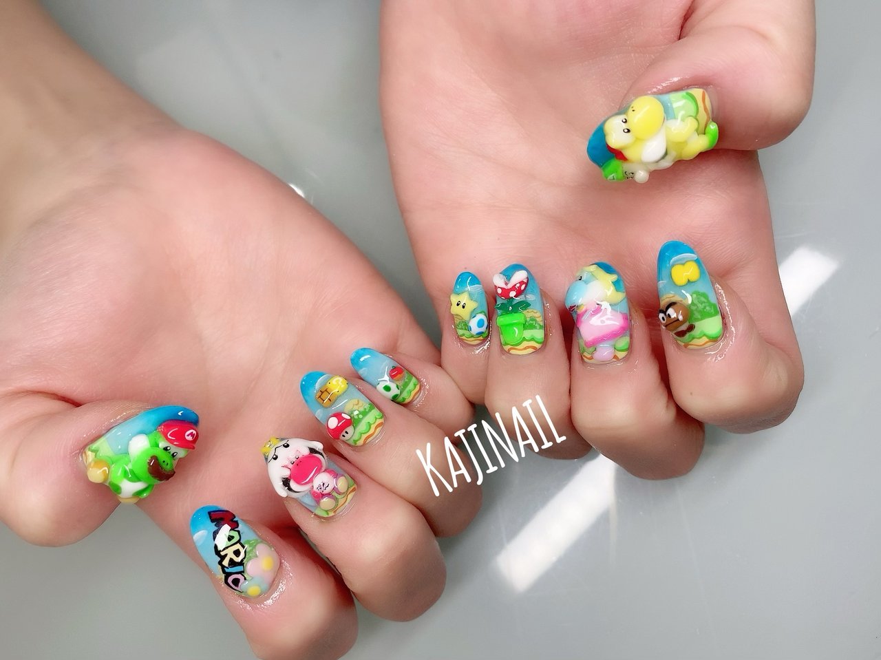 ネイルハンド 秋/冬/ハンド/マグネット/ショート - nail animのネイルデザイン