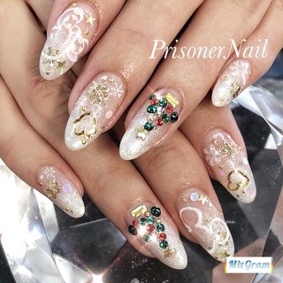 ディズニークリスマスのネイルデザイン ネイルブック