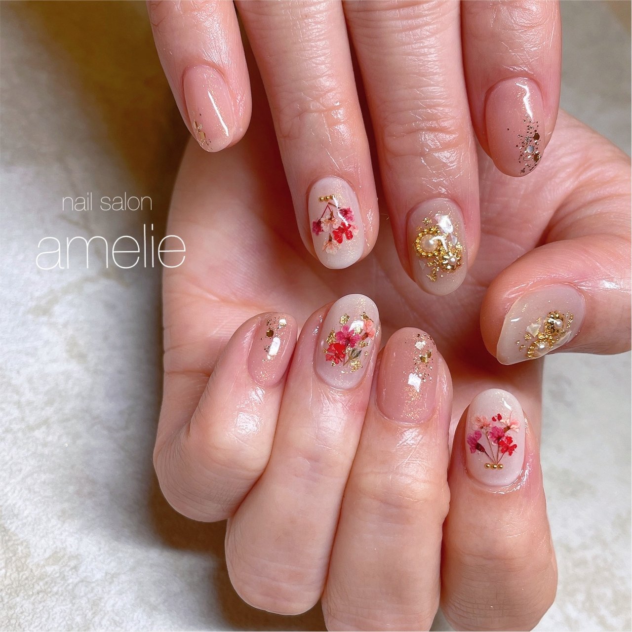 お正月 成人式 ブライダル パーティー ハンド Amelie Yumekoのネイルデザイン No ネイルブック