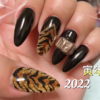 人気順 トラ柄ネイルのネイルデザイン ネイルブック