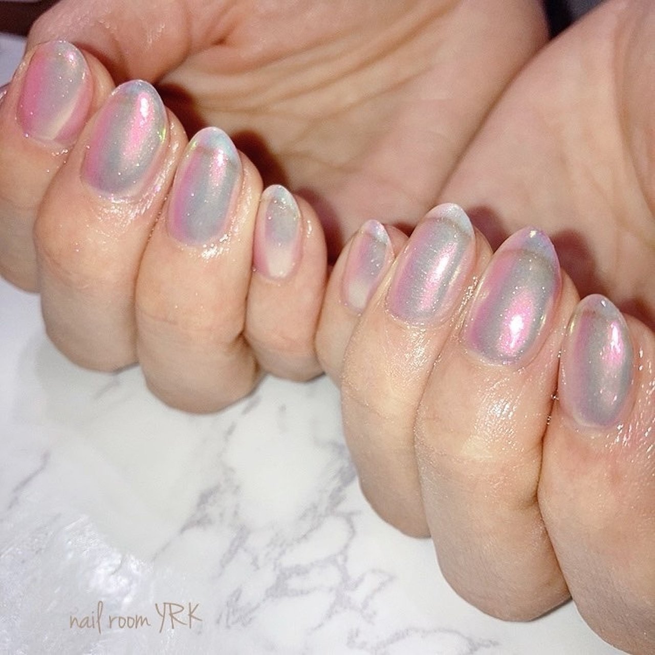 オールシーズン ハンド ミラー クリア ジェルネイル Nail Room Yrkのネイルデザイン No ネイルブック