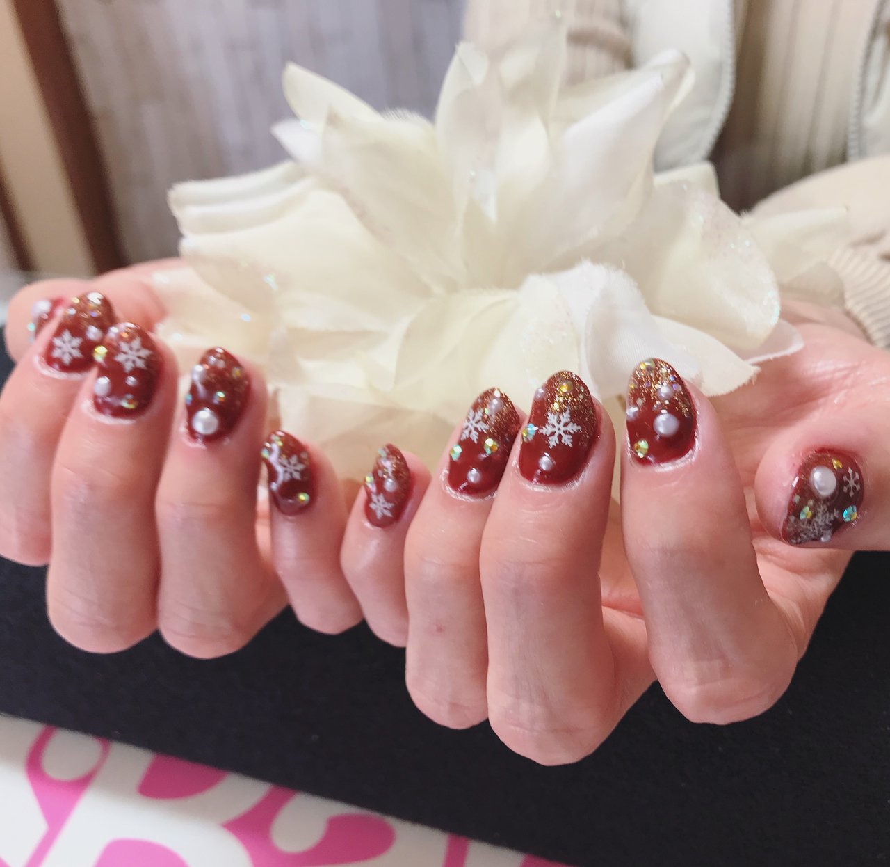 冬 お正月 クリスマス ハンド ラメ A Nailのネイルデザイン No ネイルブック