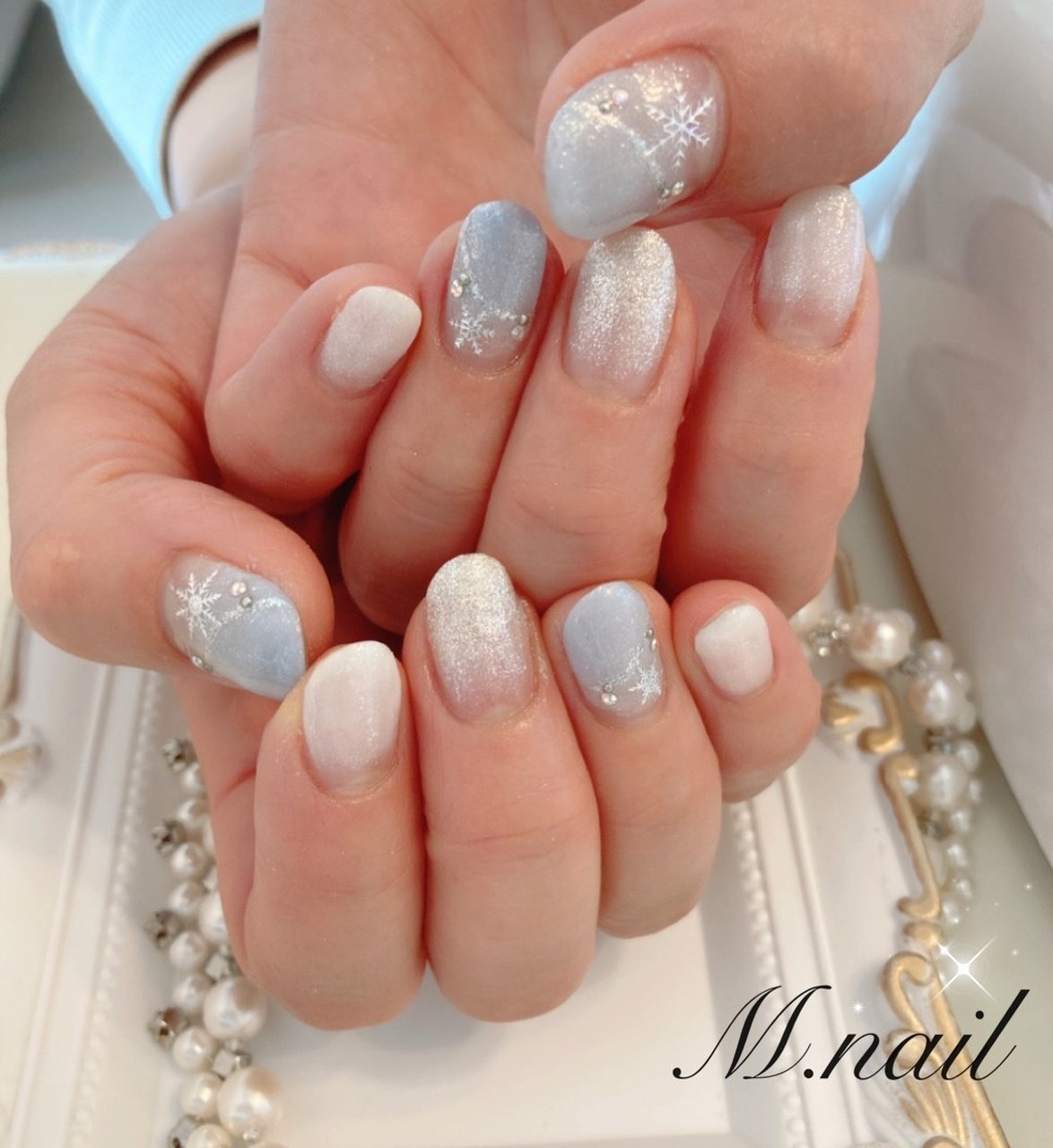 冬 クリスマス デート 女子会 ハンド Nail1212nail1212のネイルデザイン No ネイルブック