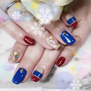 星 ボーダーのネイルデザイン ネイルブック