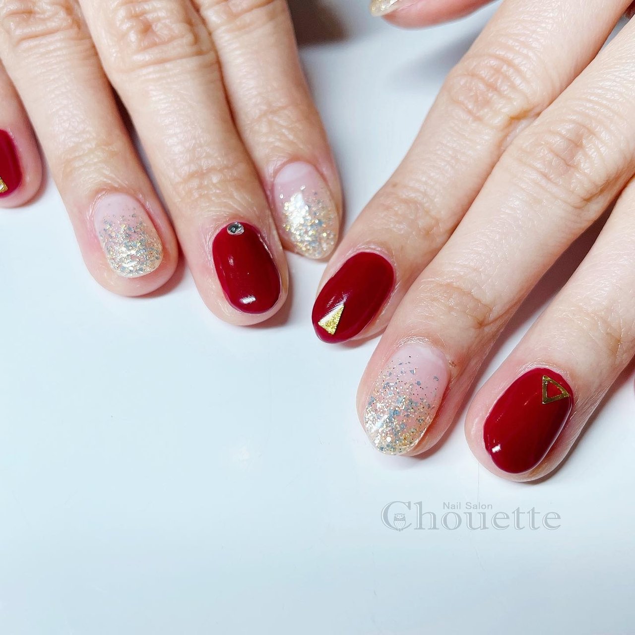 冬 オールシーズン クリスマス ハンド シンプル Yuko Nail Chouetteのネイルデザイン No ネイルブック