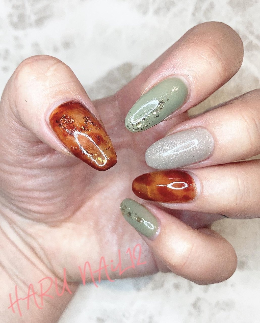 秋 冬 ハンド ラメ ワンカラー Haru Nail12のネイルデザイン No ネイルブック