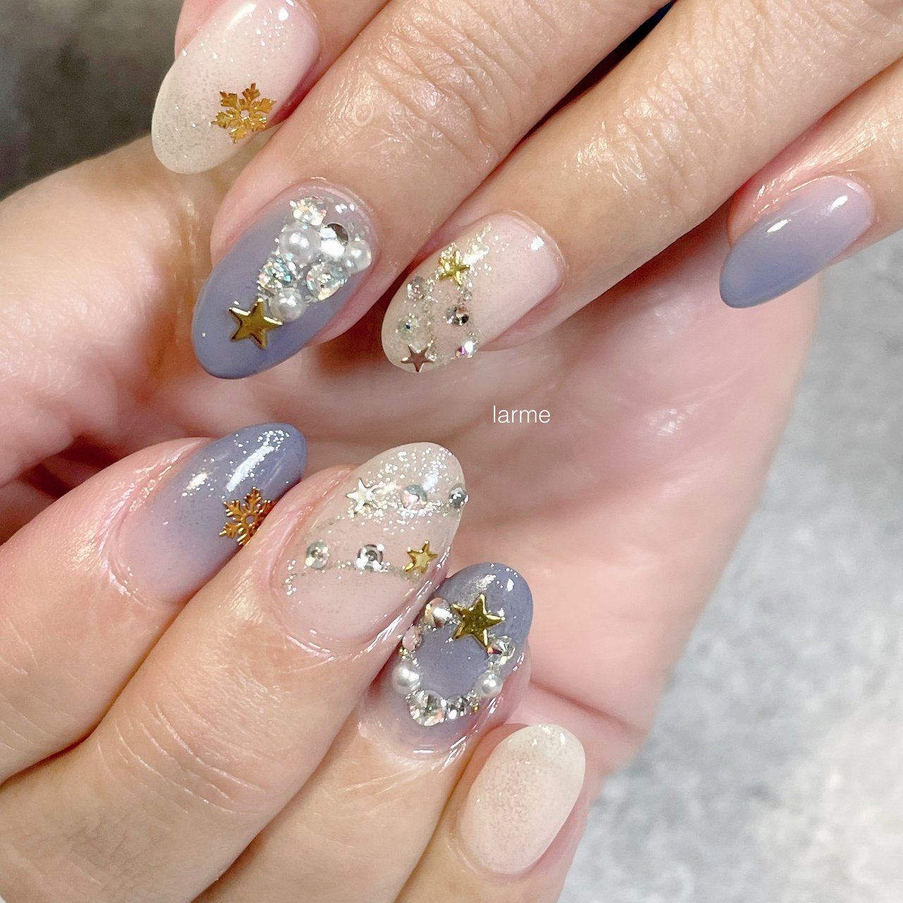 ハンド ホワイト 水色 ブルー Nailroomlarmeのネイルデザイン No 634 ネイルブック