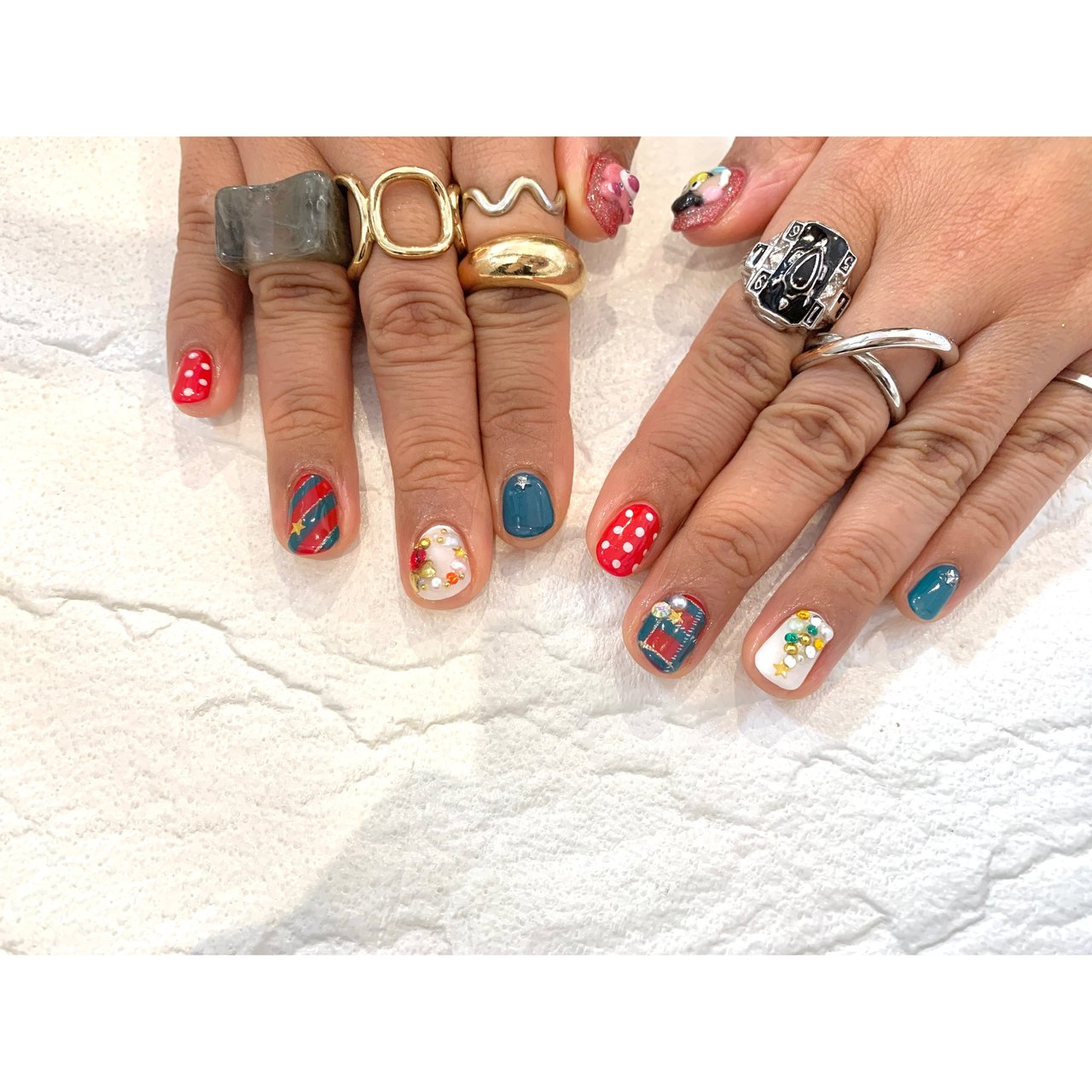 クリスマス パーティー デート 女子会 ハンド 枚方市山之上ネイルサロンsweetのネイルデザイン No ネイルブック