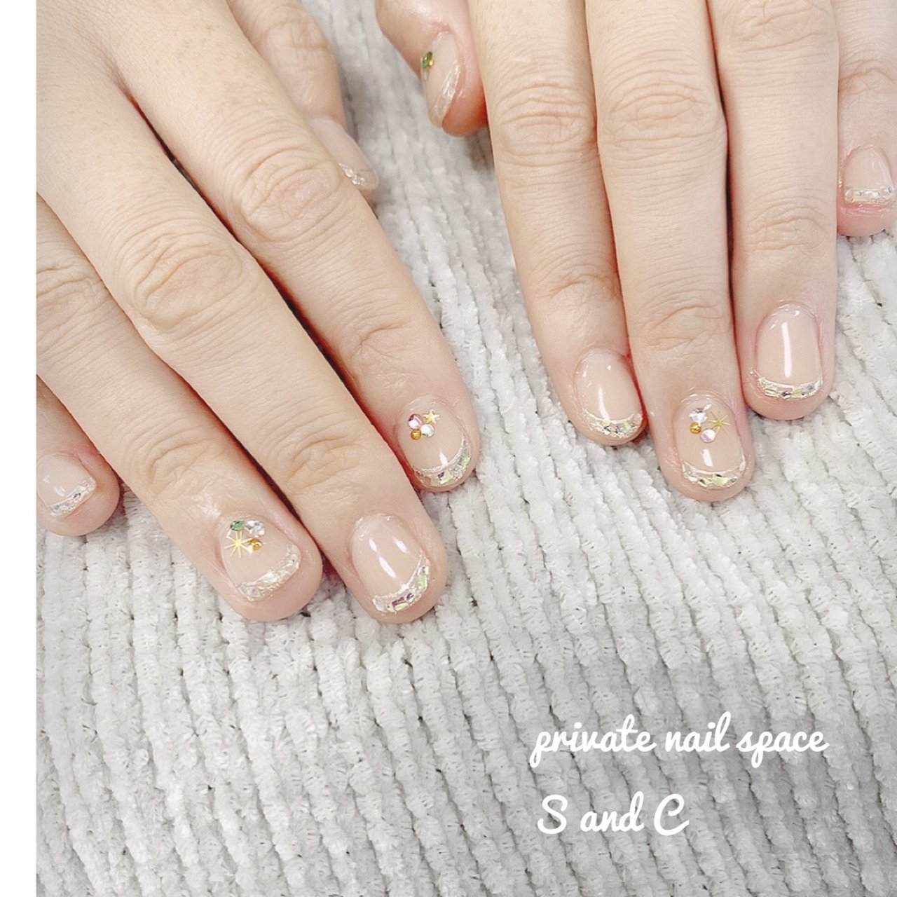 冬 オールシーズン クリスマス オフィス ハンド Private Nail Space S And Cのネイルデザイン No 6 ネイルブック