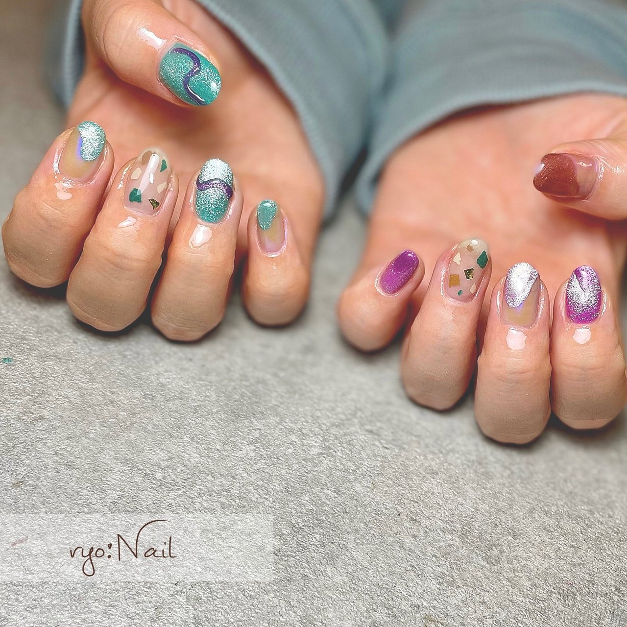 オールシーズン パーティー 女子会 ハンド シンプル Ryo Nailのネイルデザイン No ネイルブック