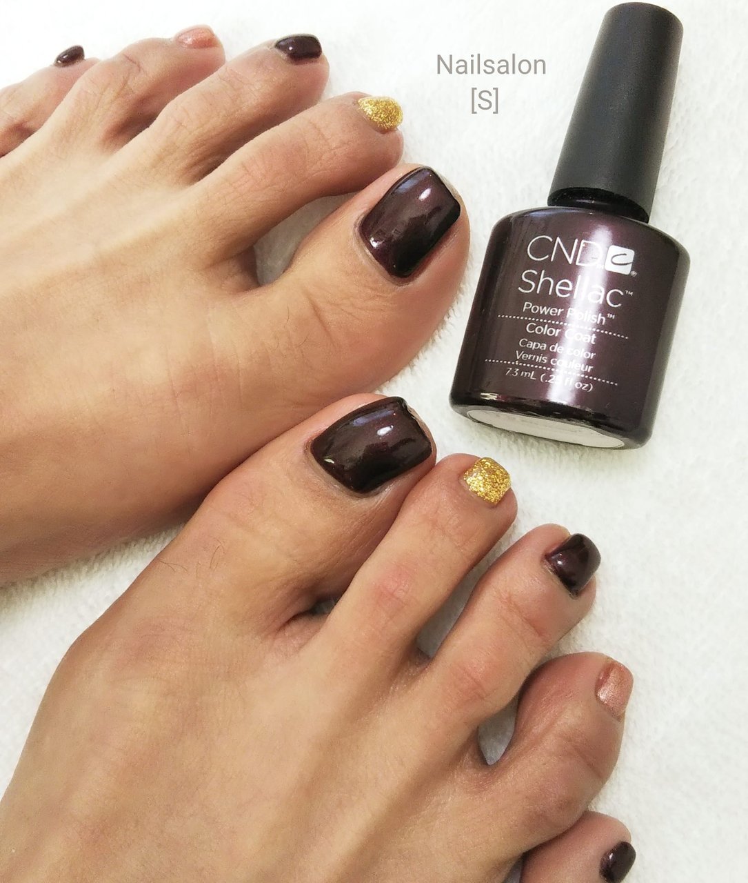 冬 オールシーズン フット シンプル ラメ シェラックネイル専門店 S のネイルデザイン No ネイルブック