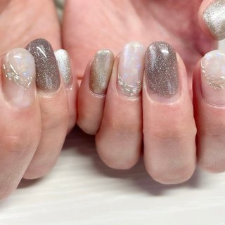 オパールネイルのネイルデザイン ネイルブック