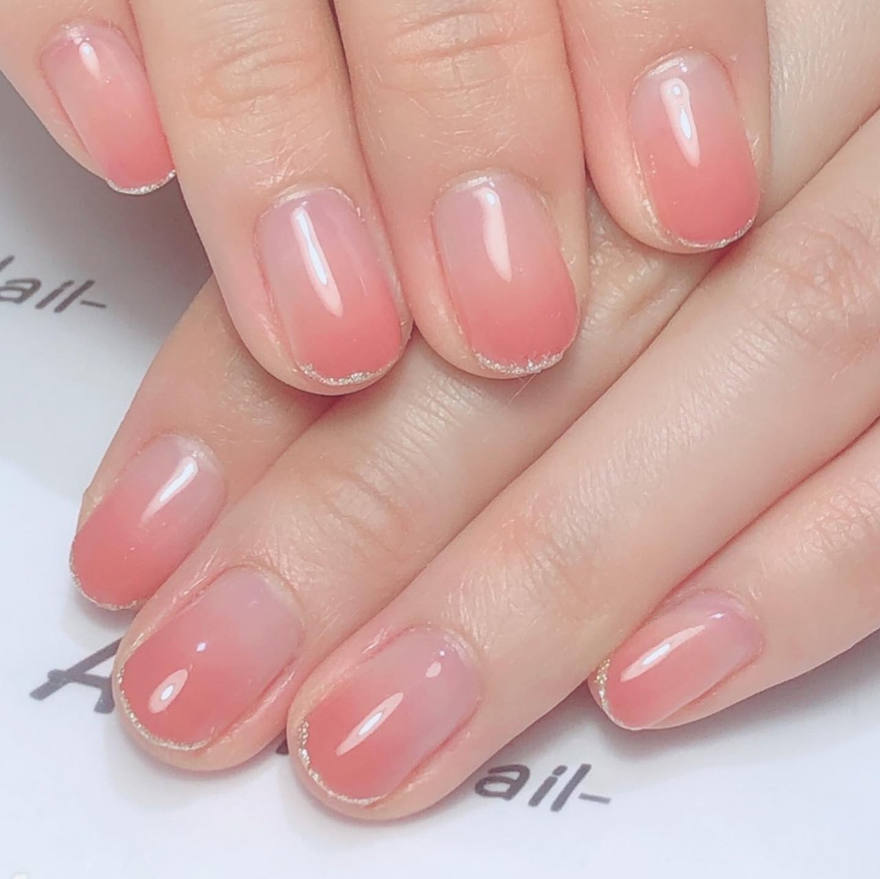 オールシーズン ハンド グラデーション ラメ ショート Makiのネイルデザイン No 668 ネイルブック