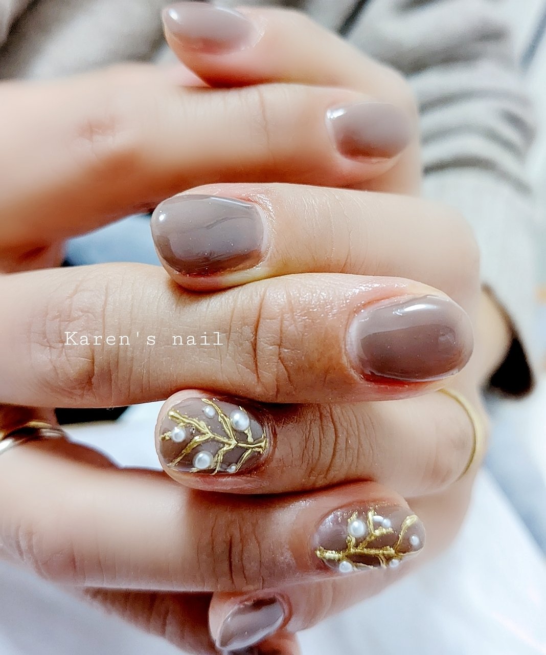 秋 冬 お正月 クリスマス ハンド Karen S Nail Rierinのネイルデザイン No ネイルブック
