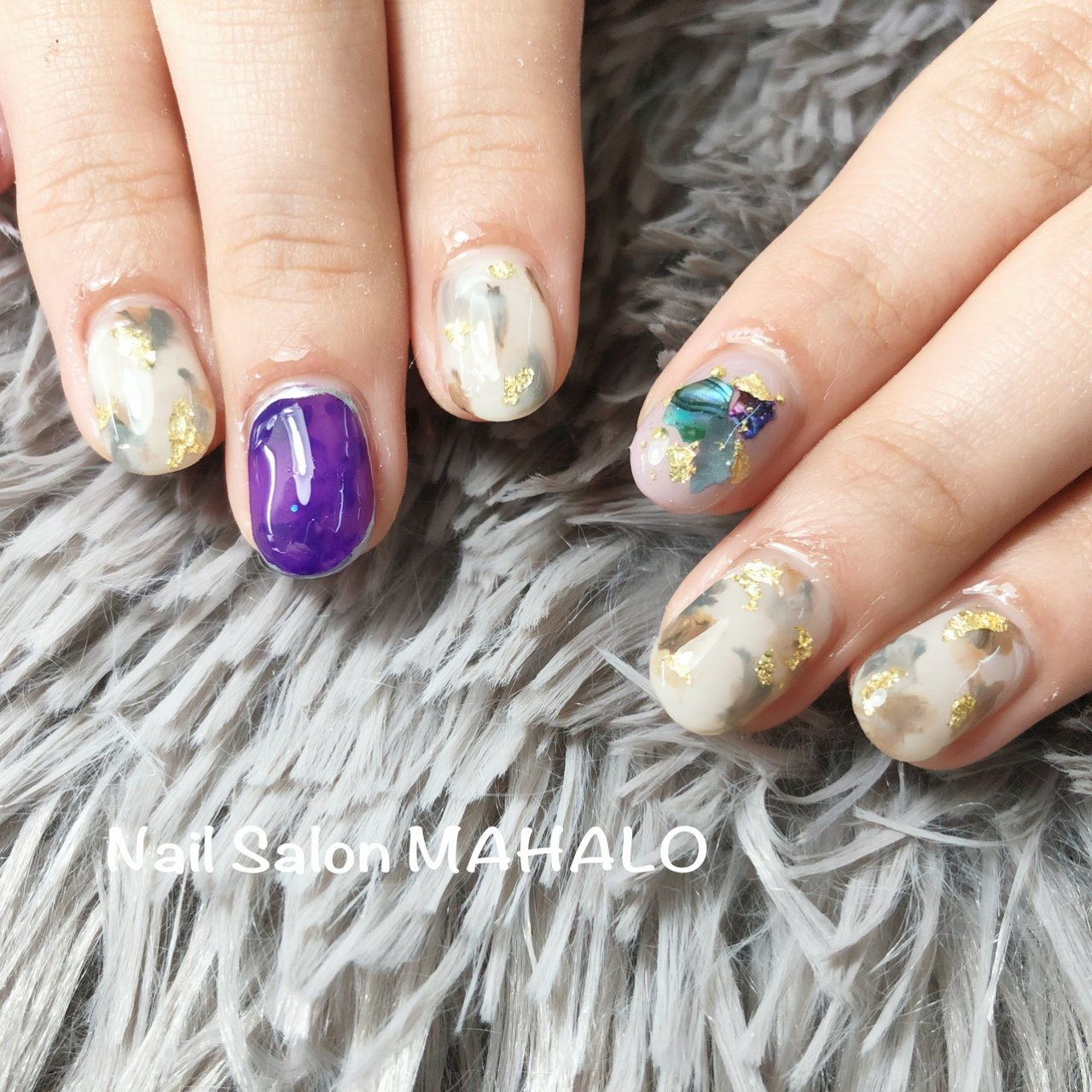 秋 冬 オールシーズン 女子会 ハンド Nail Salon Mahaloのネイルデザイン No ネイルブック