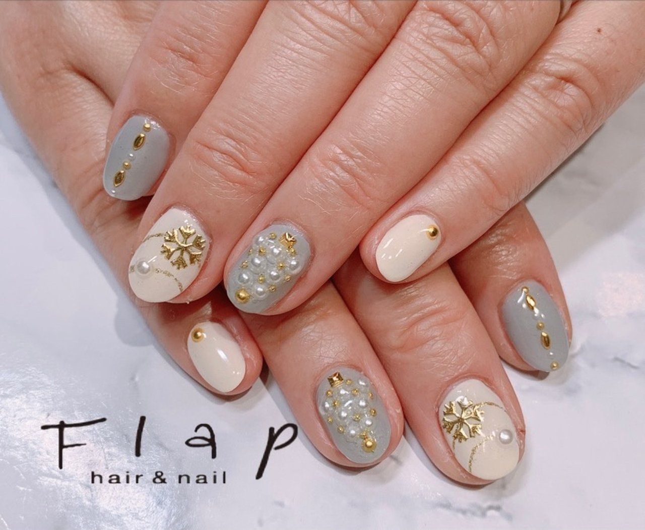 冬 クリスマス ハンド ワンカラー ショート Hair And Nail Flapのネイルデザイン No ネイルブック