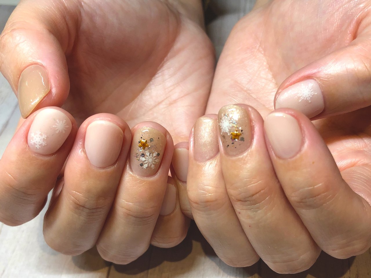 冬 クリスマス デート ハンド ラメ Pantograph Nail パンタグラフネイル のネイルデザイン No ネイルブック