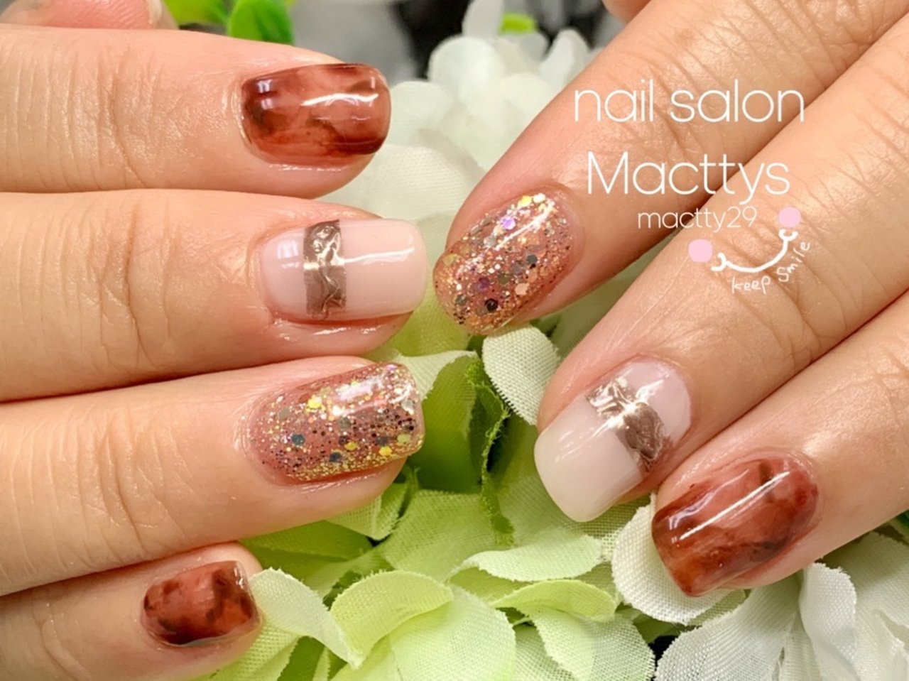 秋 冬 オールシーズン ハンド ニュアンス Macttyのネイルデザイン No ネイルブック