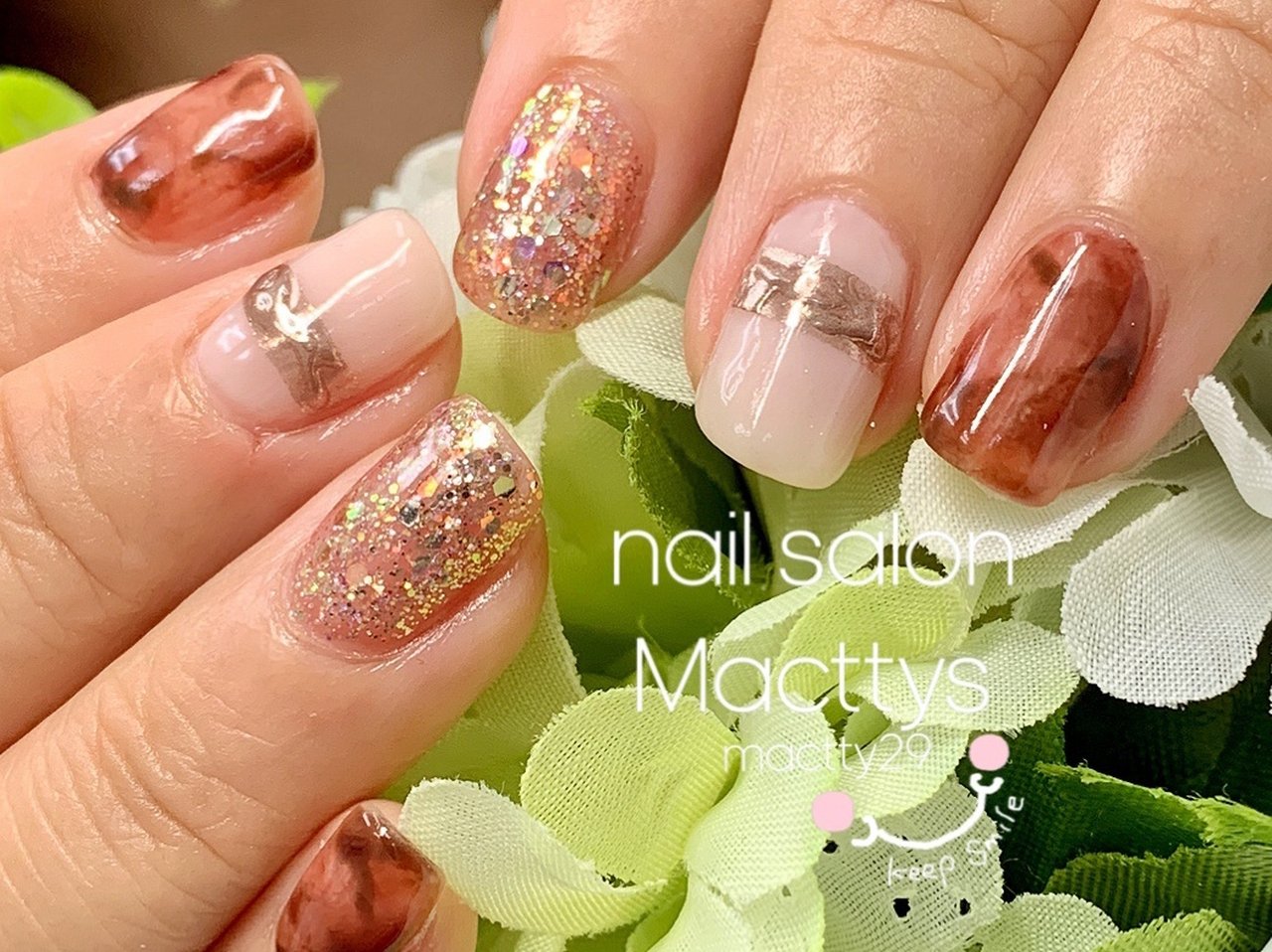秋 冬 オールシーズン ハンド ニュアンス Macttyのネイルデザイン No ネイルブック