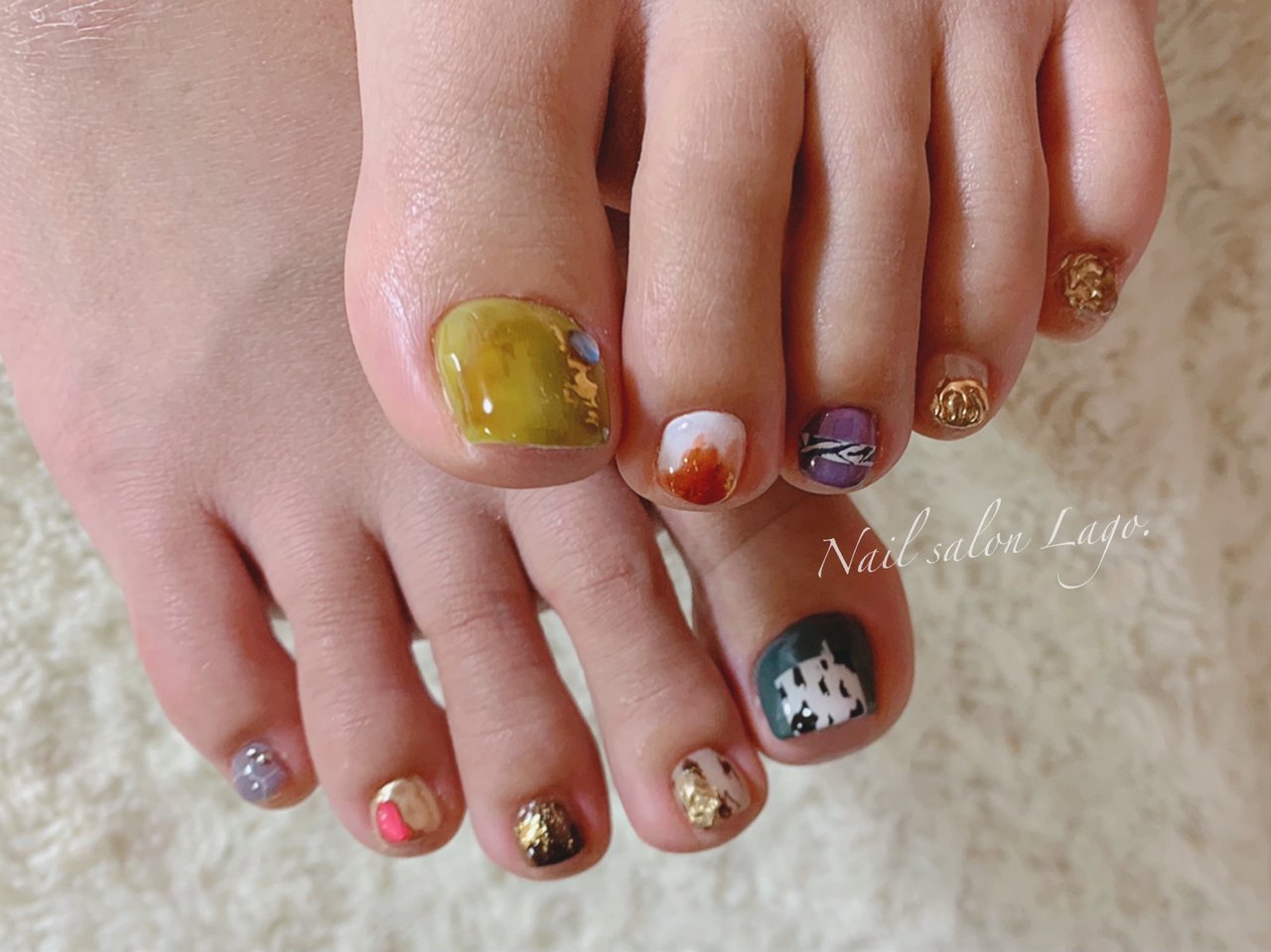 オールシーズン 旅行 海 リゾート フット Nailsalonlagoのネイルデザイン No ネイルブック