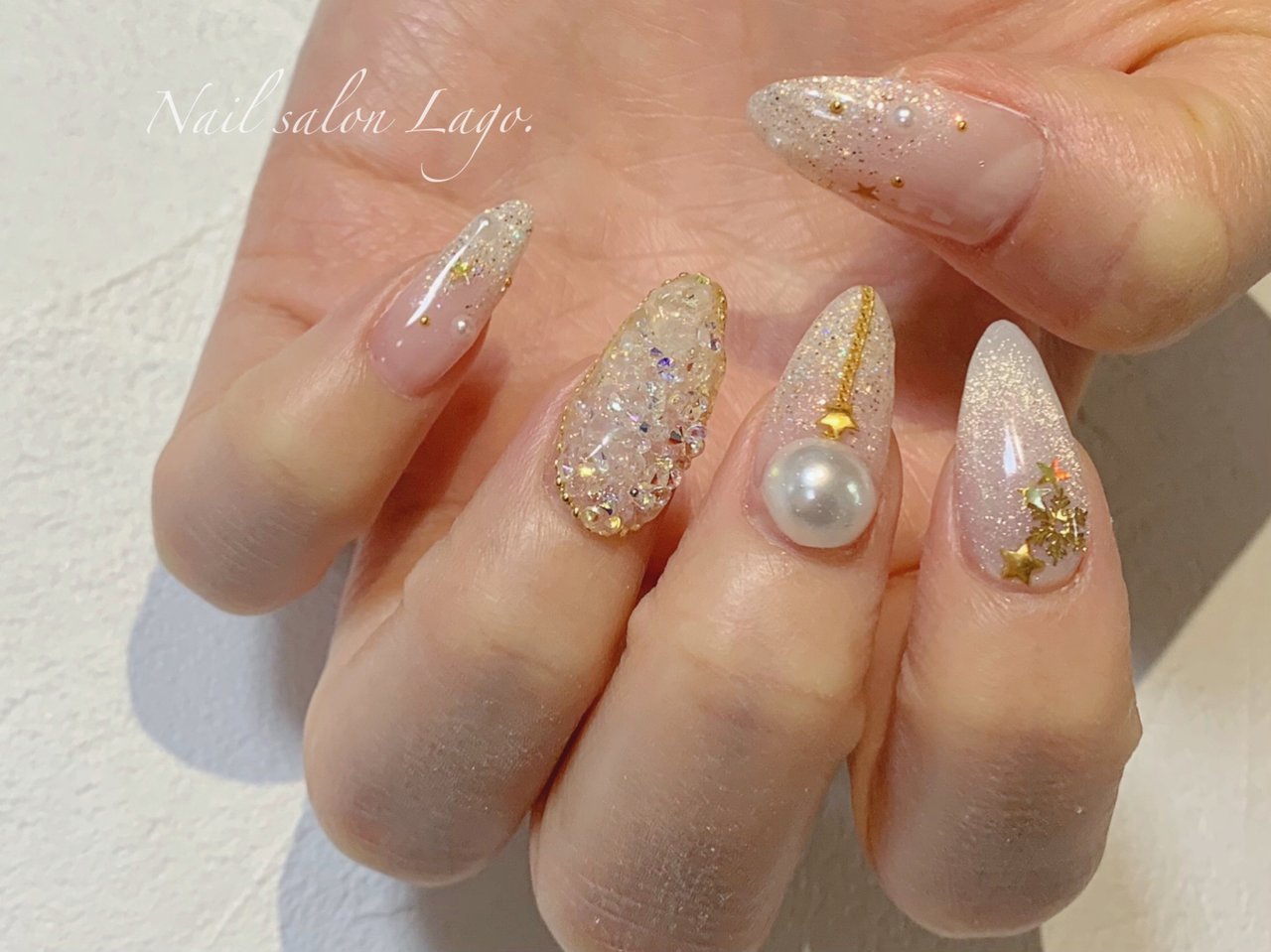 冬 クリスマス パーティー 女子会 ハンド Nailsalonlagoのネイルデザイン No ネイルブック