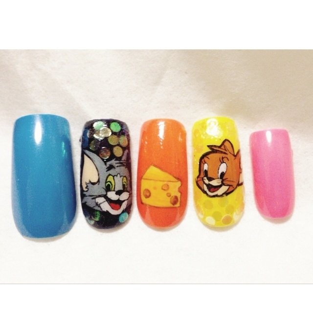 キャラクター カラフル セルフネイル Piko S Nailのネイルデザイン No 5073 ネイルブック