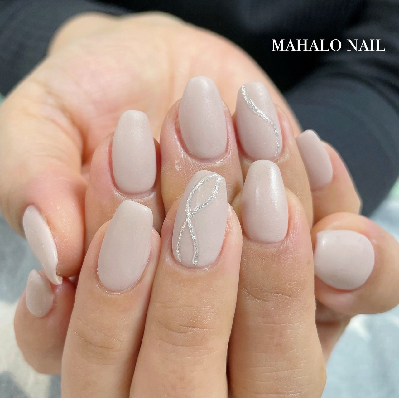 ホワイト ベージュ ピンク Mahalo Nailのネイルデザイン No ネイルブック