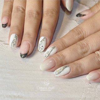 シンプル 個性的のネイルデザイン ネイルブック