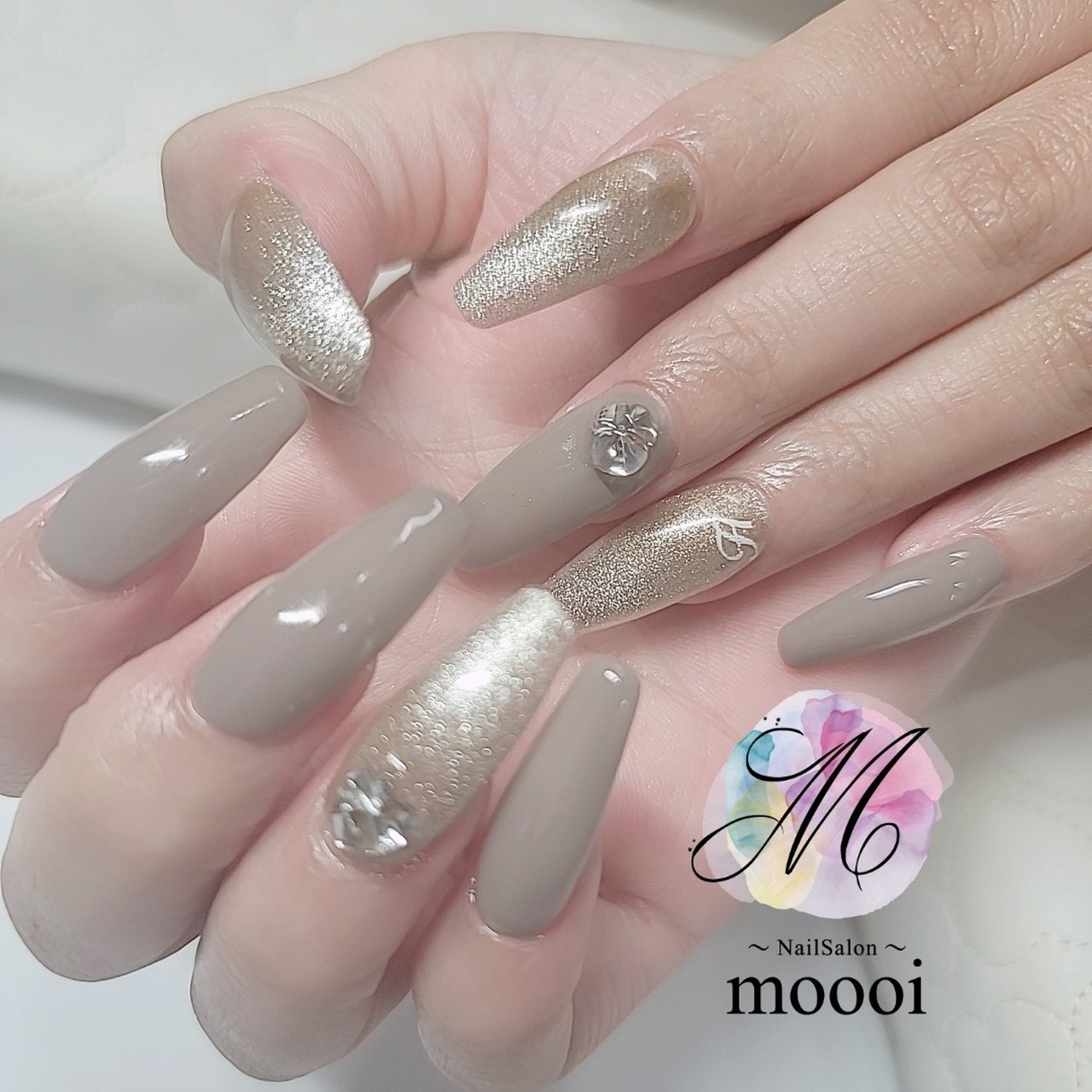 秋 冬 オールシーズン ハンド シンプル Nailsalon Moooiのネイルデザイン No 603 ネイルブック