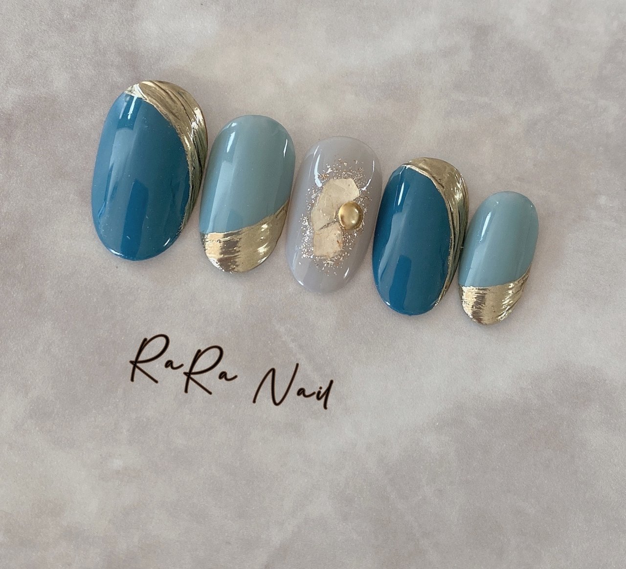 春 ハンド ブルー Rara Nailのネイルデザイン No ネイルブック