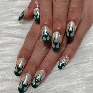 炎ネイルのネイルデザイン ネイルブック