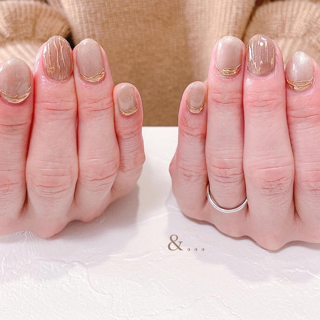 冬 オールシーズン ハンド ミラー ショート アンド ネイルのネイルデザイン No ネイルブック