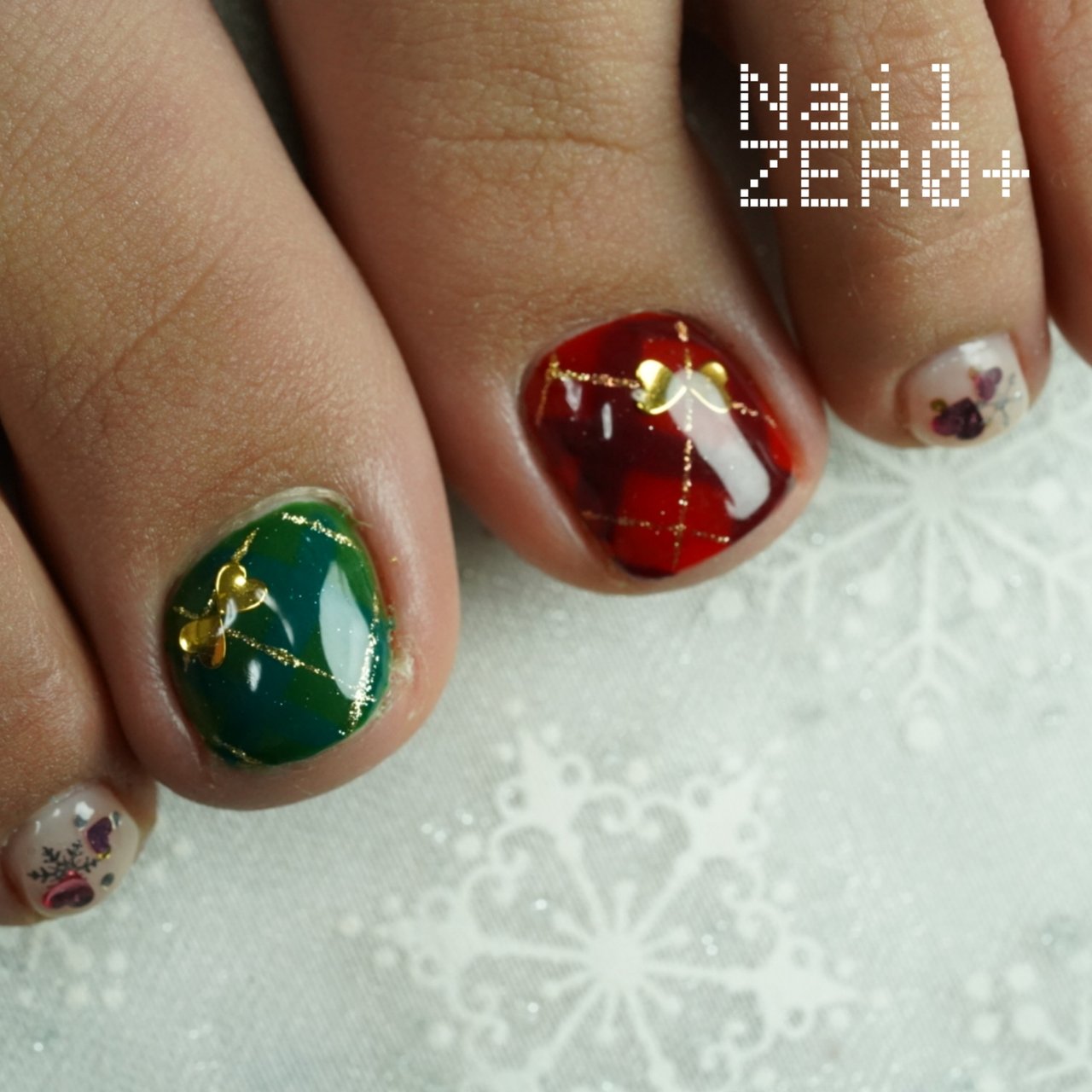 冬 クリスマス 女子会 ハンド ワンカラー 塩見隼人 池袋 ネイルゼロプラスのネイルデザイン No ネイルブック