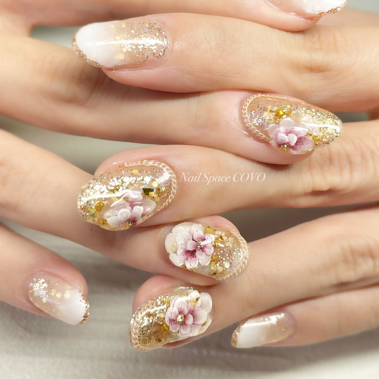 オールシーズン 成人式 ブライダル パーティー ハンド Nobuko Yamazakiのネイルデザイン No ネイルブック