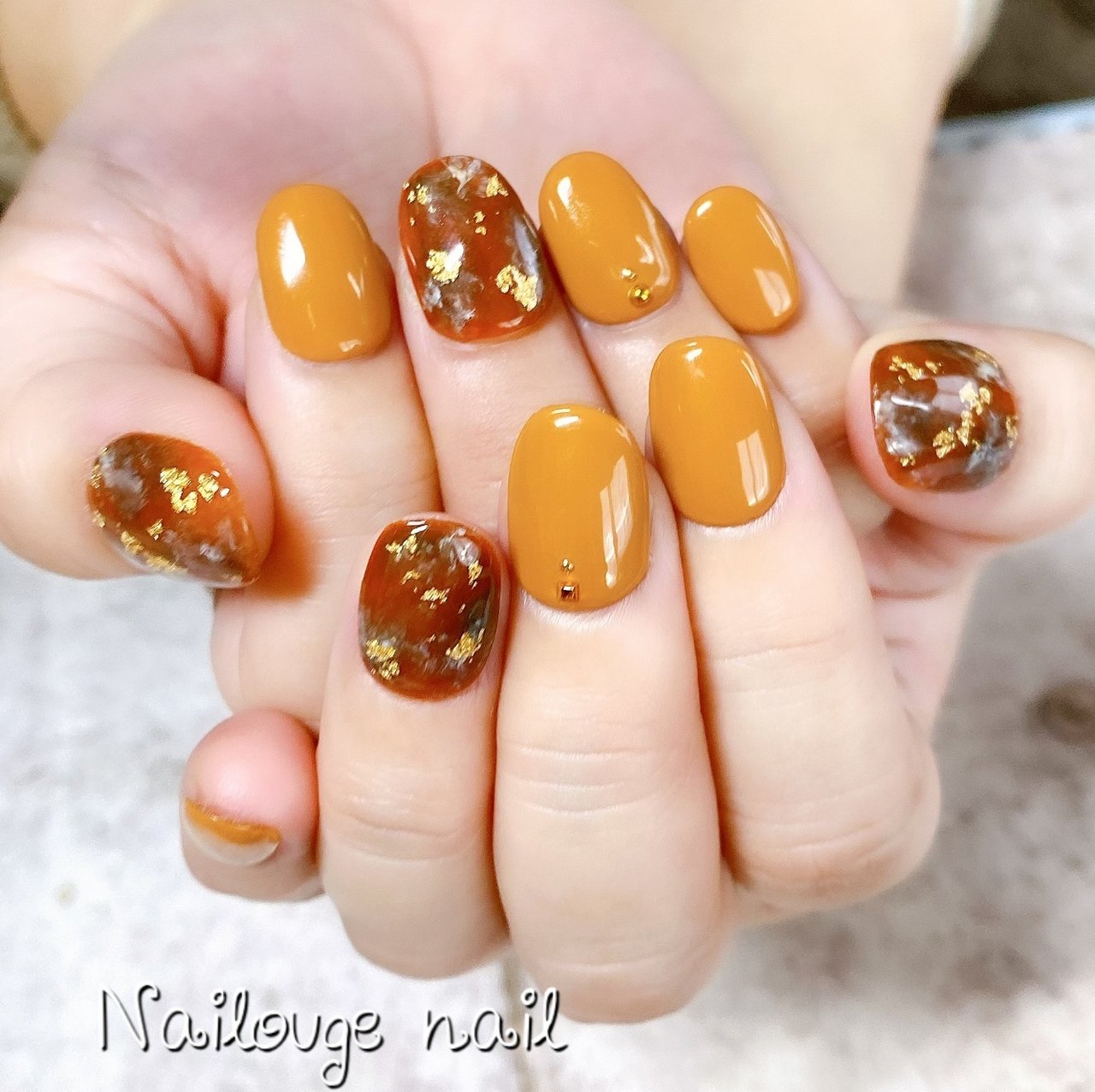 秋 冬 デート 女子会 ハンド Nailsalon Nailougeのネイルデザイン No ネイルブック