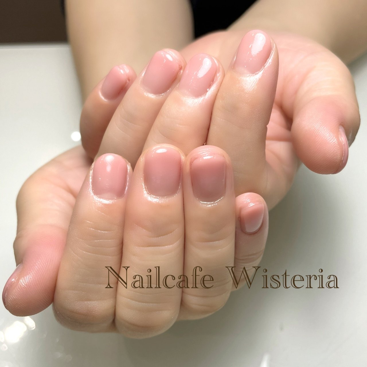 シンプル グラデーション ベージュ ピンク Nailcafewisteriaのネイルデザイン No ネイルブック