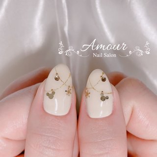 隠れミッキーネイルのネイルデザイン ネイルブック