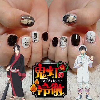 鬼灯の冷徹のネイルデザイン ネイルブック