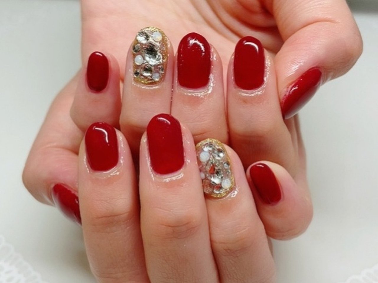 冬 オールシーズン お正月 クリスマス シンプル Nail Hana001のネイルデザイン No ネイルブック