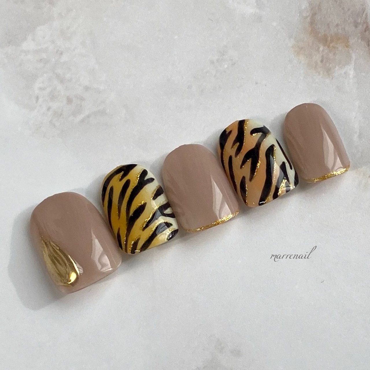 秋 冬 お正月 ハンド シンプル Marrenail Kumikoのネイルデザイン No ネイルブック