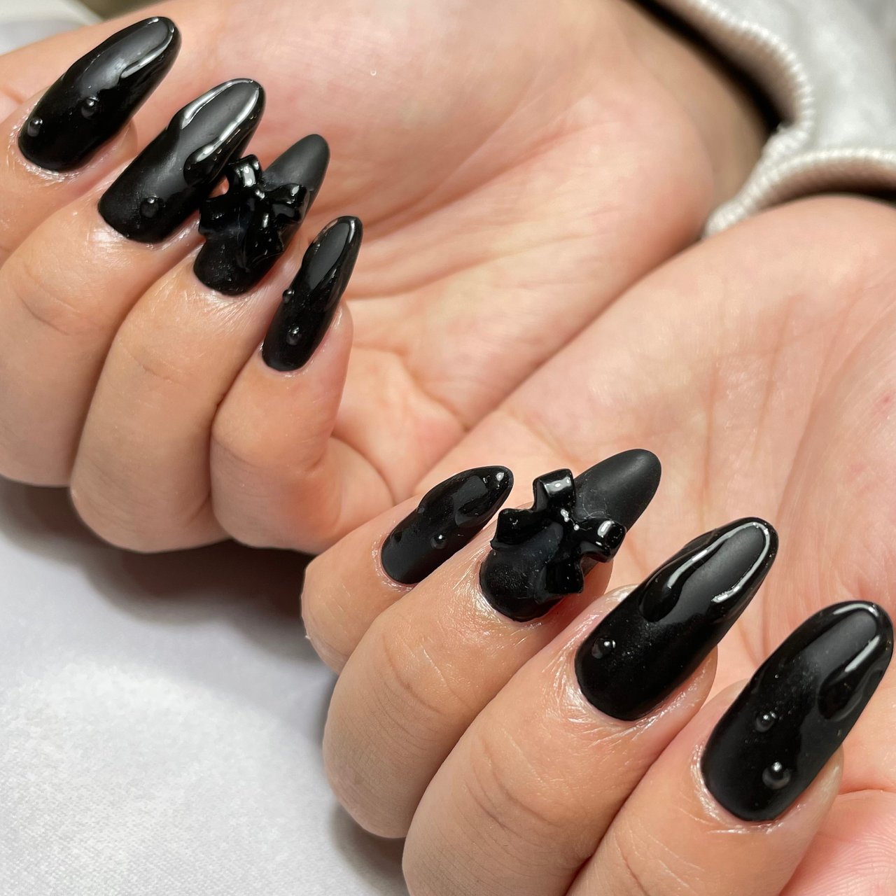 オールシーズン ハンド シンプル ワンカラー アニマル柄 Nail Salon Hannaのネイルデザイン No ネイルブック