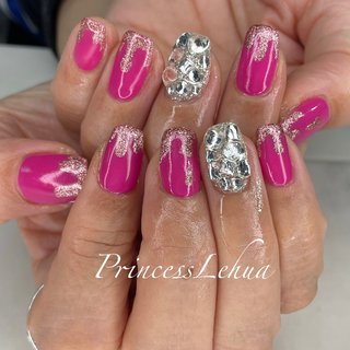 21年 新着順 ピンク ネオンカラー ビビッドのネイルデザイン ネイルブック