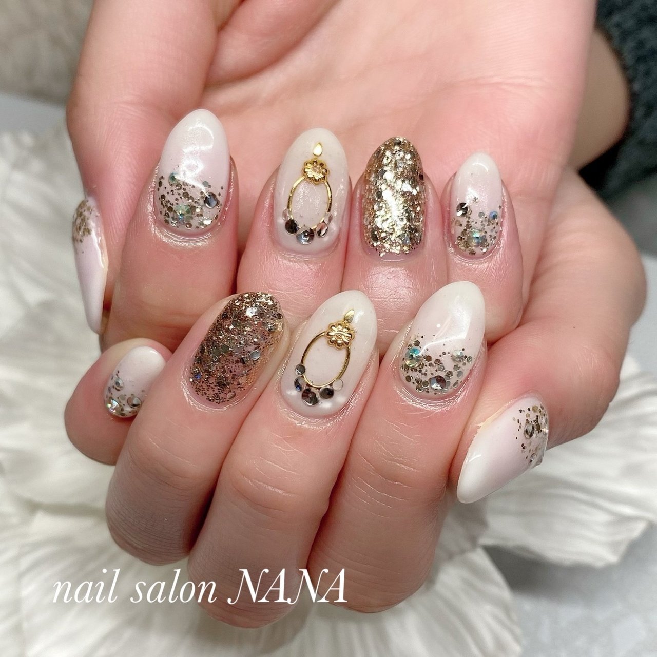 秋 冬 クリスマス ハンド シンプル Nail Salon Nanaのネイルデザイン No ネイルブック