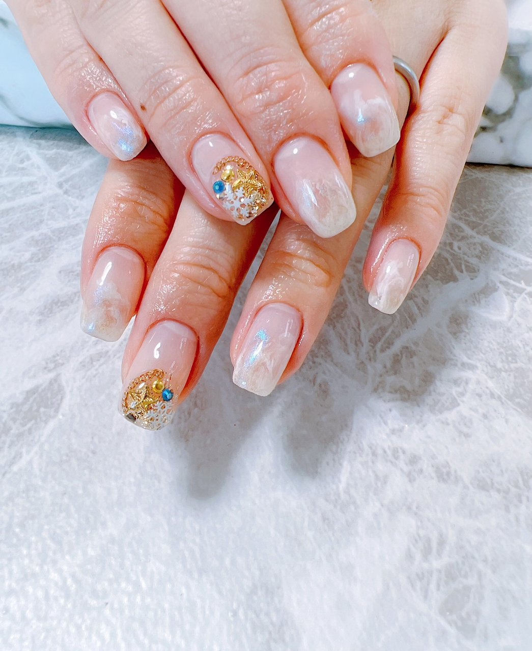 冬 クリスマス オフィス 女子会 ハンド Lutia Nailのネイルデザイン No ネイルブック